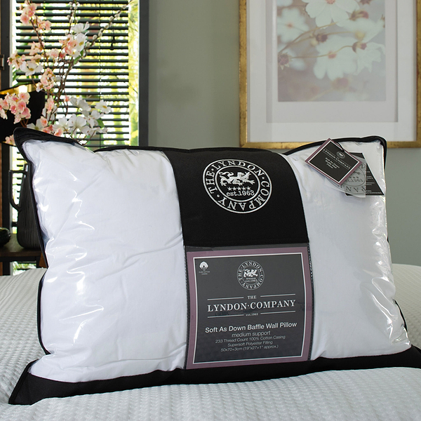 Soft as Down Baffle Wall Pillow