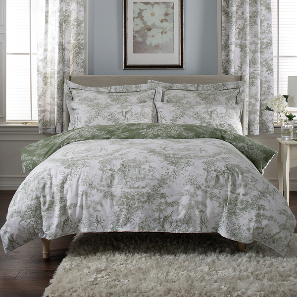 Toile De Jouy Housewife Pillowcase Pair