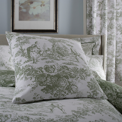 Toile De Jouy Square Cushion