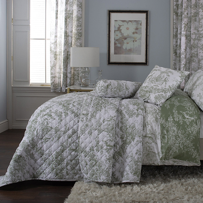 Toile de Jouy Bedspread