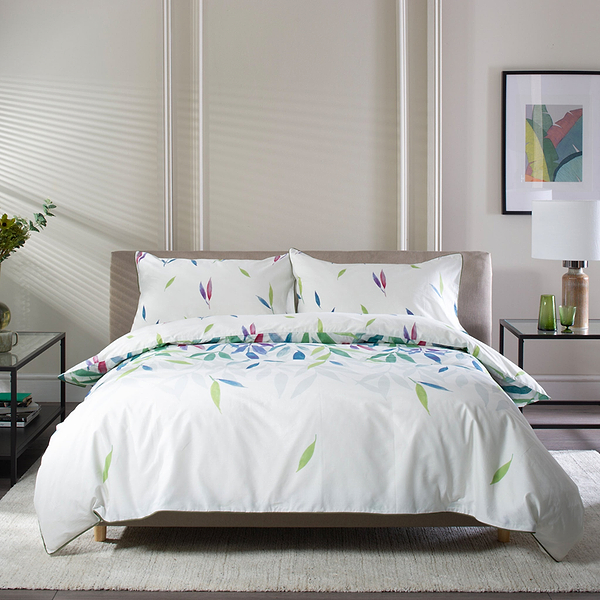 Bamboo Leaves Reversible Duvet Set
