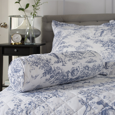 Toile De Jouy Bolster Cushion