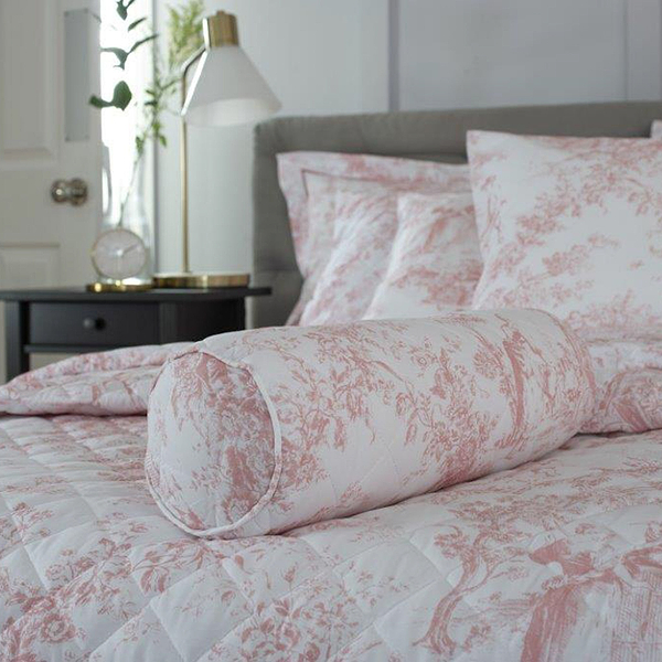 Toile De Jouy Bolster Cushion