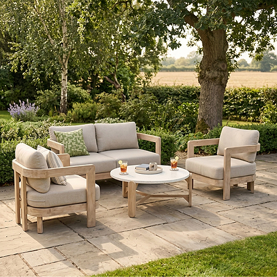 Evora 4 Seater Lounging Set with Coffee Table
