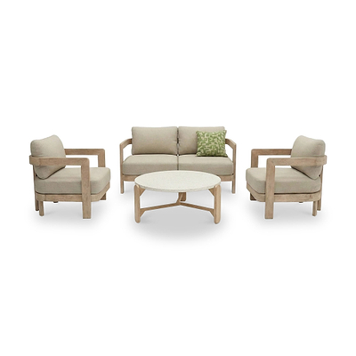 Evora 4 Seater Lounging Set with Coffee Table