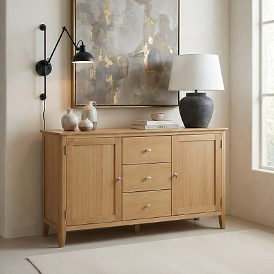 Alba Oak Large Sideboard