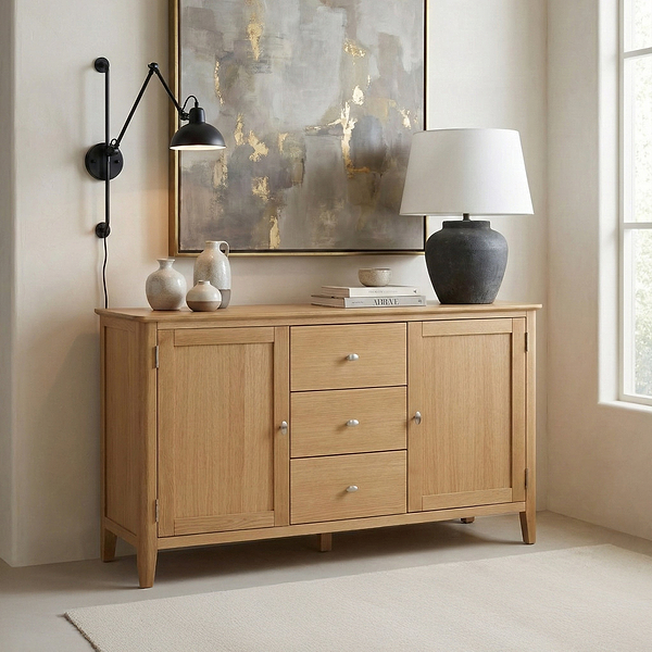 Alba Oak Large Sideboard