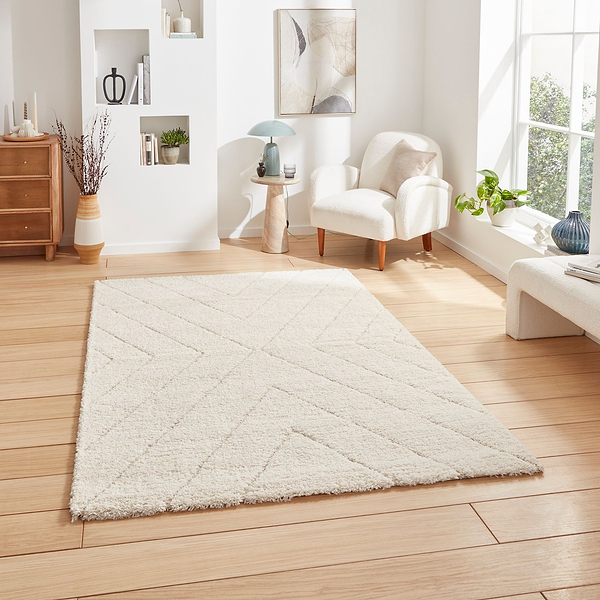 Somerville Chevron Shaggy Berber Rug