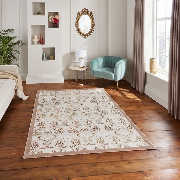 Laurence Llewelyn-Bowen Ornate Metallic Rug