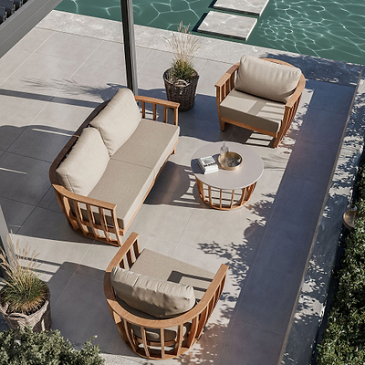 Lucca 5 Seater Lounging Set with Coffee Table