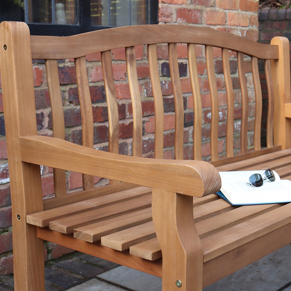 Lytham FSC Acacia 3 Seater Garden Bench