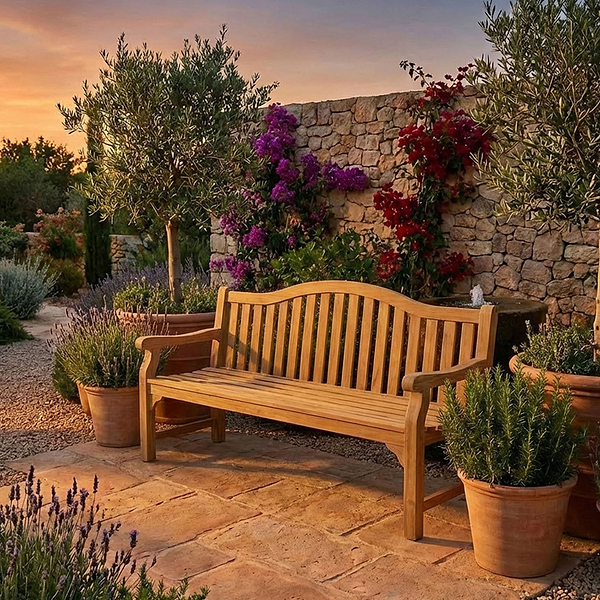 Maria 180cm 3 Seater Acacia Garden Bench