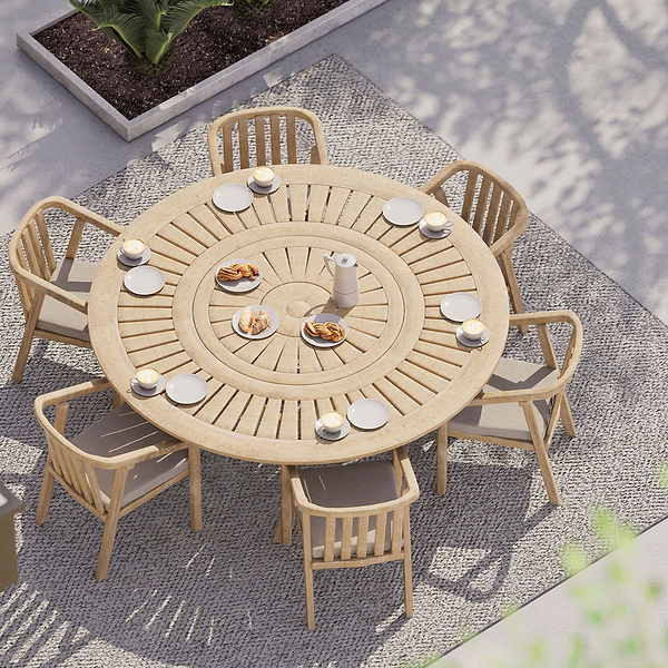 Maris 6 Seater Round Dining Table