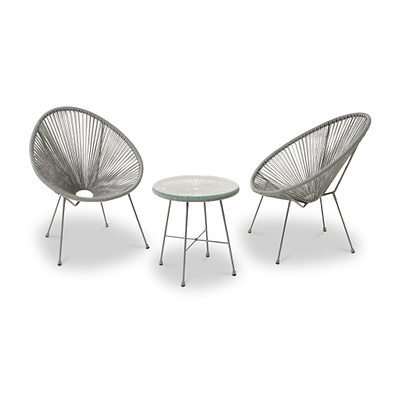 Monaco 2 Seat Egg Chair Bistro Set