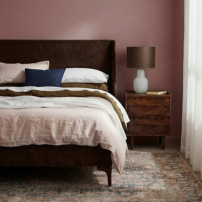 Russell Chenille Bed Frame