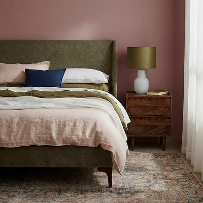 Russell Chenille Bed Frame