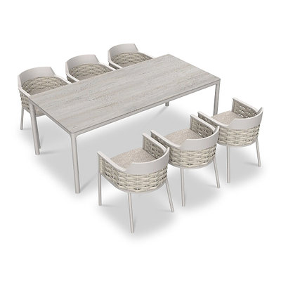 Olma 6 Seater Dining Table Set & Chairs