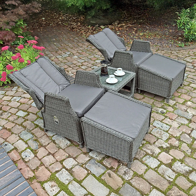 Paris 2 Seater High Back Recliner Comfort Companion Set
