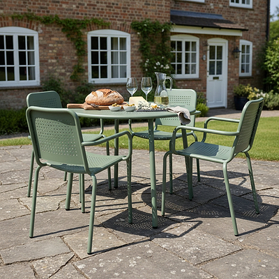Porto 4 Seater Round Dining Set