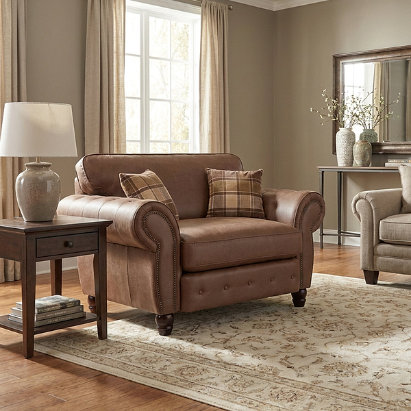 Ashford Faux Leather Snuggle Chair