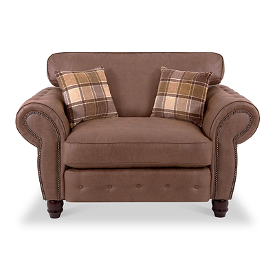 Ashford Faux Leather Snuggle Chair