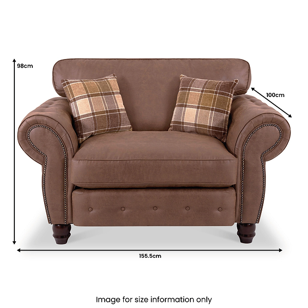 Ashford Faux Leather Snuggle Chair