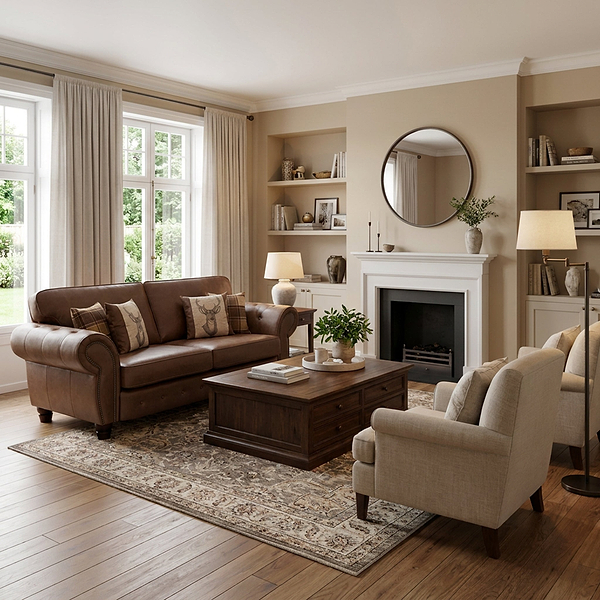 Ashford Faux Leather 3 Seater Sofa