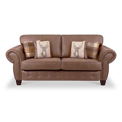Ashford Faux Leather 3 Seater Sofa