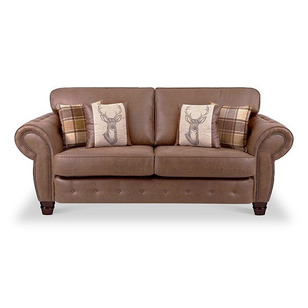 Ashford Faux Leather 3 Seater Sofa