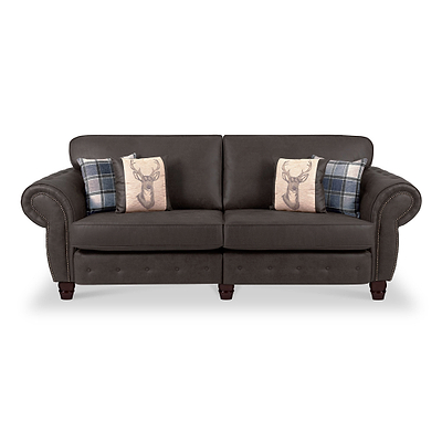 Ashford Faux Leather 4 Seater Sofa