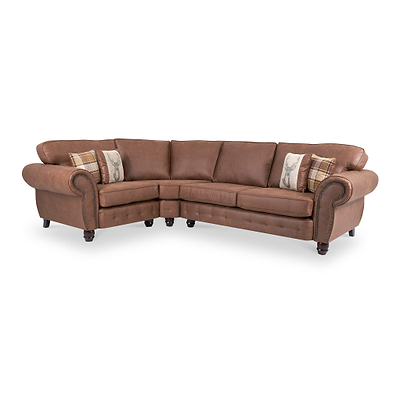Ashford Faux Leather Corner Sofa