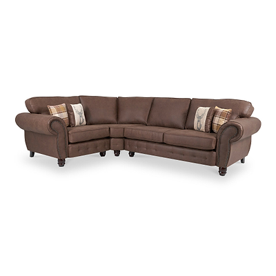 Ashford Faux Leather Corner Sofa