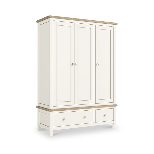 Farro Triple Wardrobe with Drawers