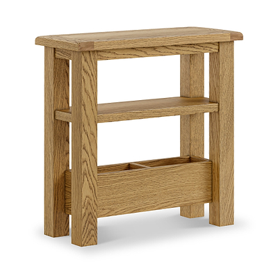 Zelah Oak Sofa Side Table