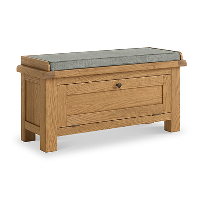 Zelah Oak Storage Bench