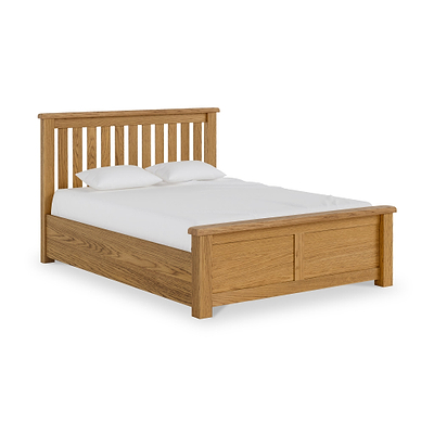 Zelah Oak Ottoman Storage Bed Frame