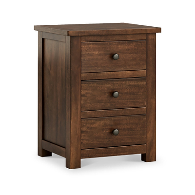 Duchy Acacia XL 3 Drawer Bedside Table