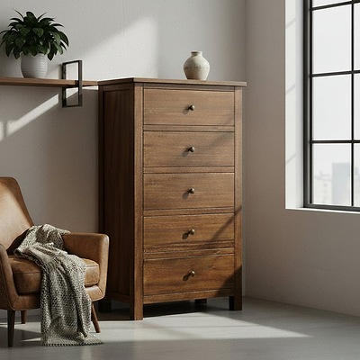 Duchy Acacia XL Tallboy Chest