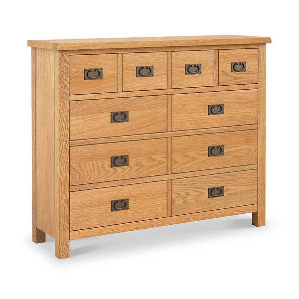 Surrey Oak 4 Over 6 Chest Of Drawers