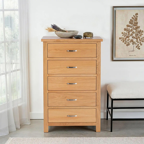 London Oak XL Tallboy Chest