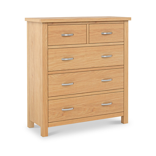 London Oak XL 2 Over 3 Chest Of Drawers