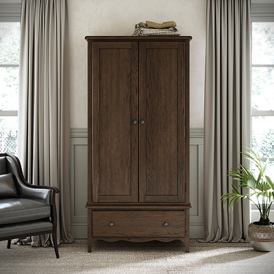 Celine Dark Oak Double Wardrobe