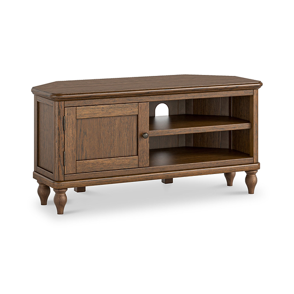 Rutland Dark Oak Corner TV Unit