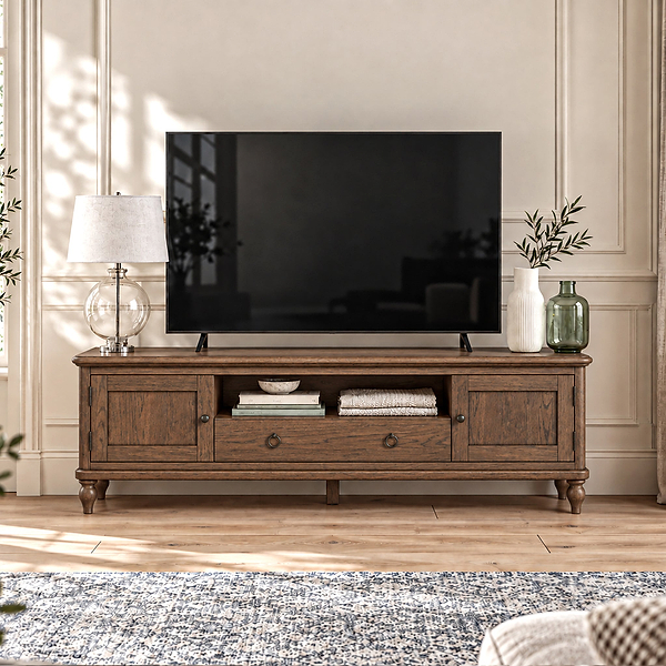 Rutland Dark Oak 160cm Wide TV Unit