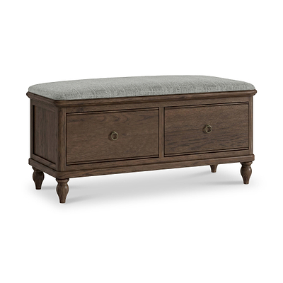 Rutland Dark Oak Storage Bench