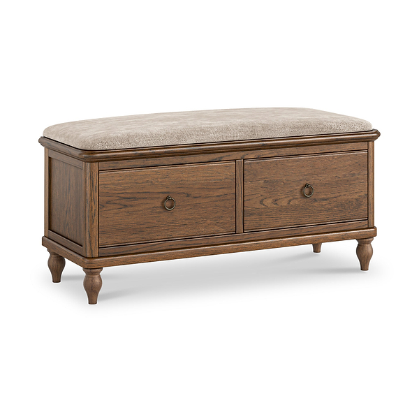 Rutland Dark Oak Storage Bench