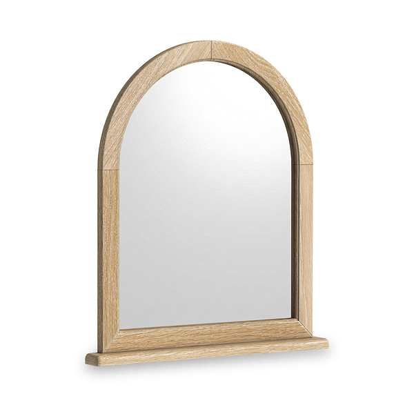 Rutland Oak Framed Arch Dressing Table Mirror