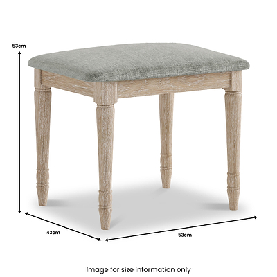 Rutland Oak Dressing Table Stool