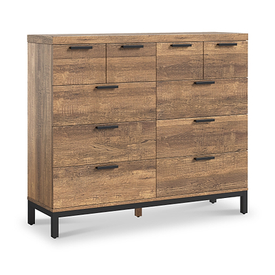 Orston Oak 4 Over 6 Drawer Chest