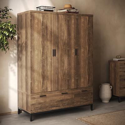 Orston Oak Triple Wardrobe & Drawers